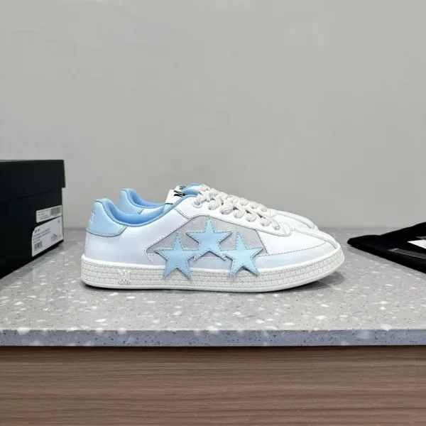 Valentino Garavani Rockstud Stars White Leather Sneakers - 6