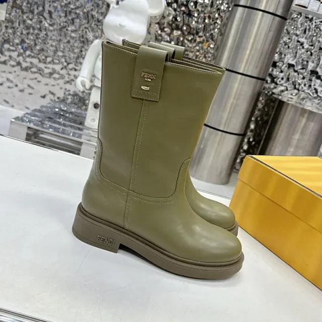 Fendi Boots Knee-High FF Logo product detail image 10