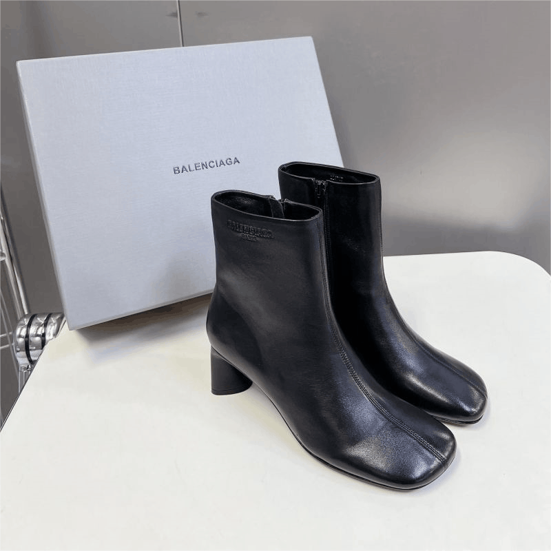 Balenciaga Ankle Boots Black Fashion Shoes