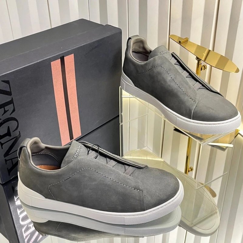 ZEGNA Sneakers Triple Stitch Slip-On — 3