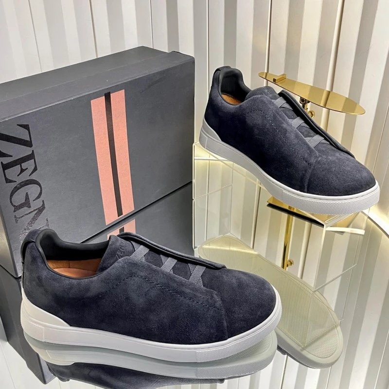 ZEGNA Sneakers Triple Stitch Slip-On — 15