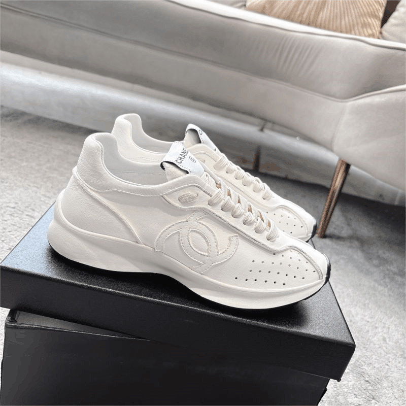 Chanel Sneakers White Fashionable Casual Shoes