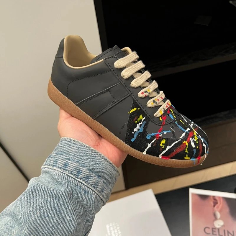 Unbranded Sneakers Low-Top Suede Panel with Gum Sole — 16