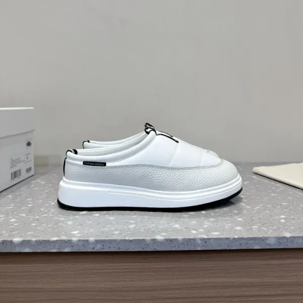 Alexander McQueen Tabi-Style Slip-On White Leather Sneakers - 2