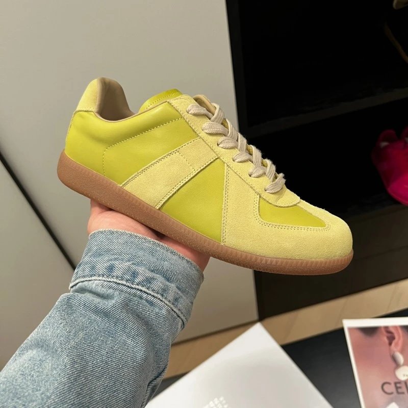 Unbranded Sneakers Low-Top Suede Panel with Gum Sole — 7