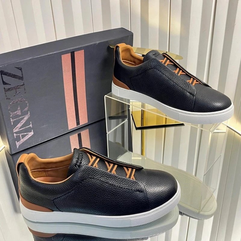 ZEGNA Sneakers Triple Stitch Slip-On — 21