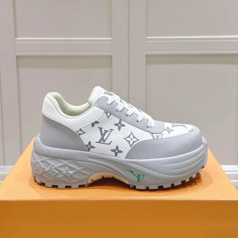 Louis Vuitton Archlight Monogram White Gray Chunky Sneakers