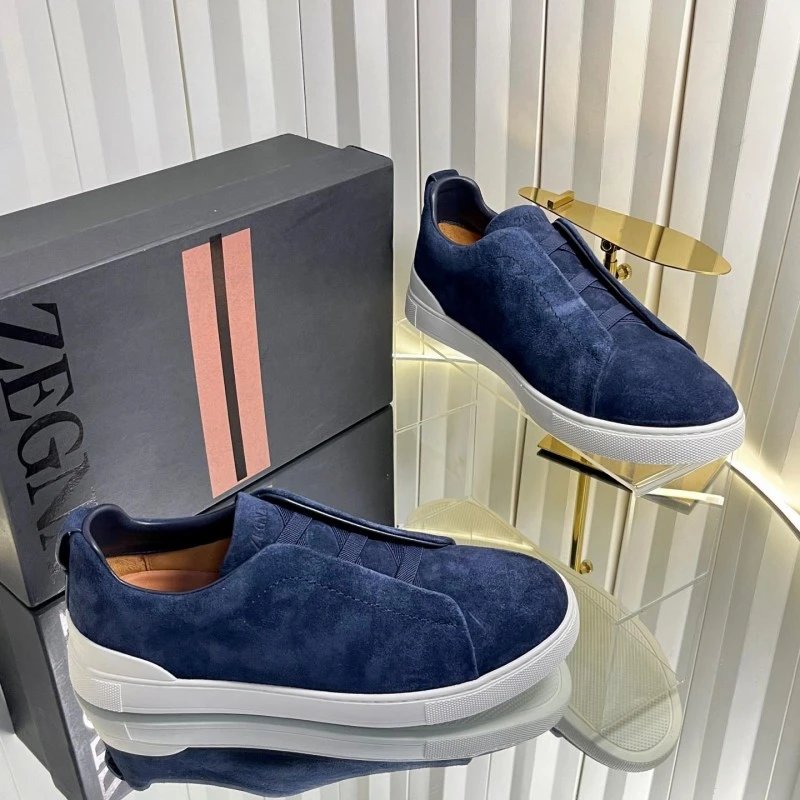 ZEGNA Sneakers Triple Stitch Slip-On — 13