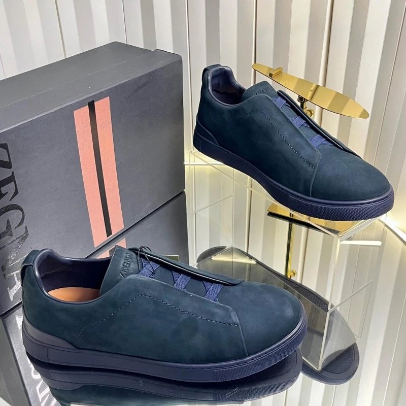 ZEGNA Sneakers Triple Stitch Slip-On — 5
