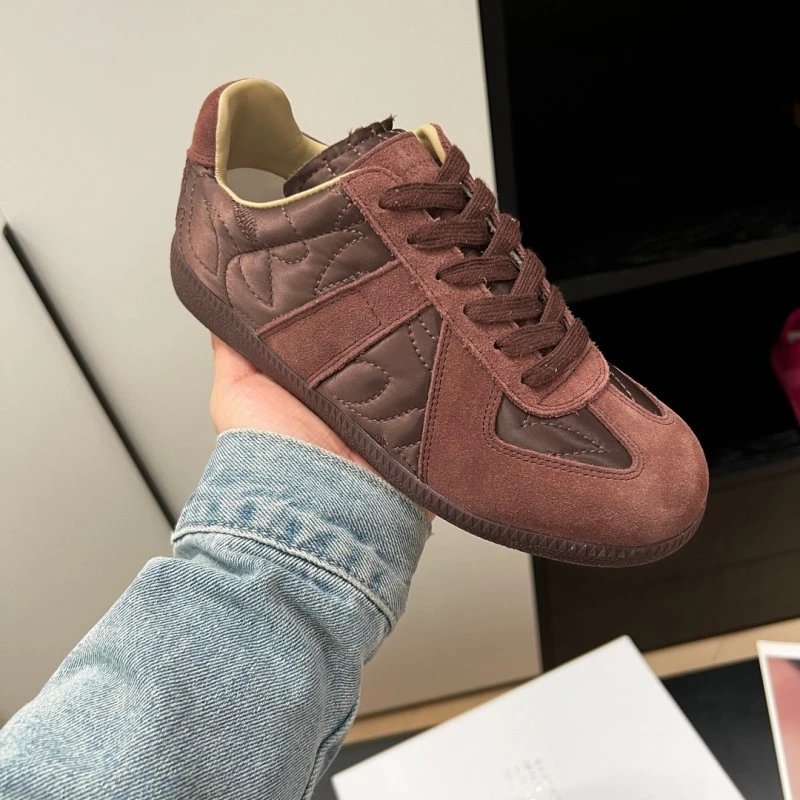 Unbranded Sneakers Low-Top Suede Panel with Gum Sole — 17
