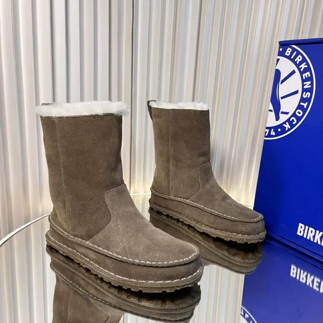 Birkenstock Boots Suede Pull-On Shearling-Lined Mid-Calf product detail image 2