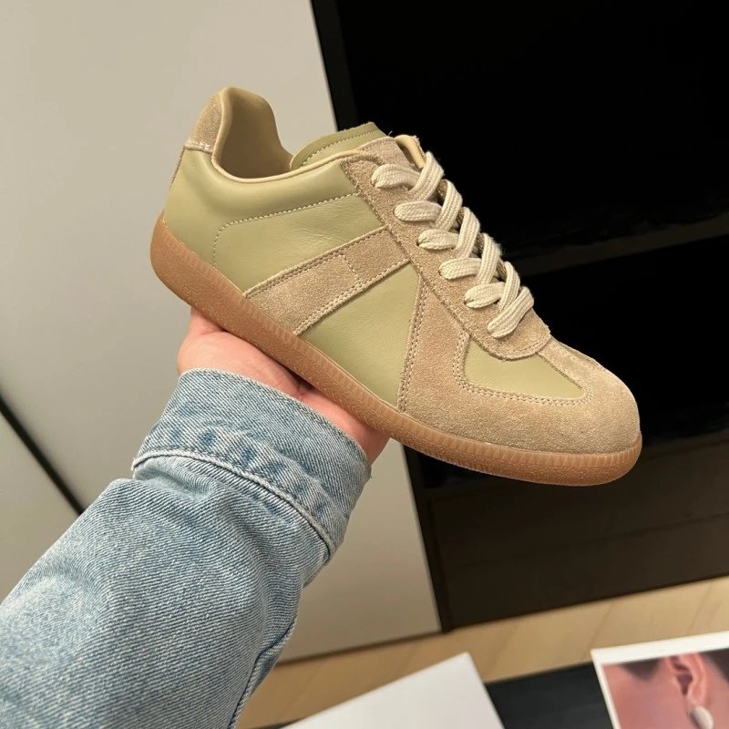 Unbranded Sneakers Low-Top Suede Panel with Gum Sole — 4