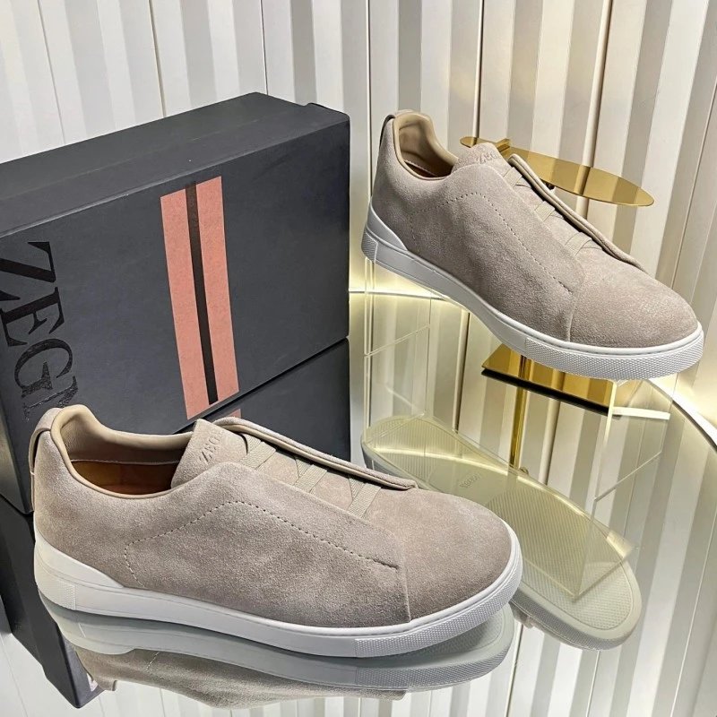 ZEGNA Sneakers Triple Stitch Slip-On — 11