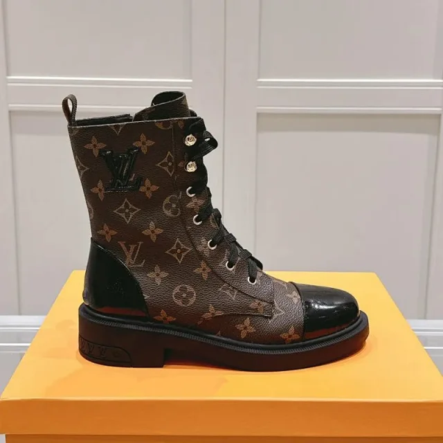 Louis Vuitton Boots Lace-Up Monogram Ankle product detail image 2