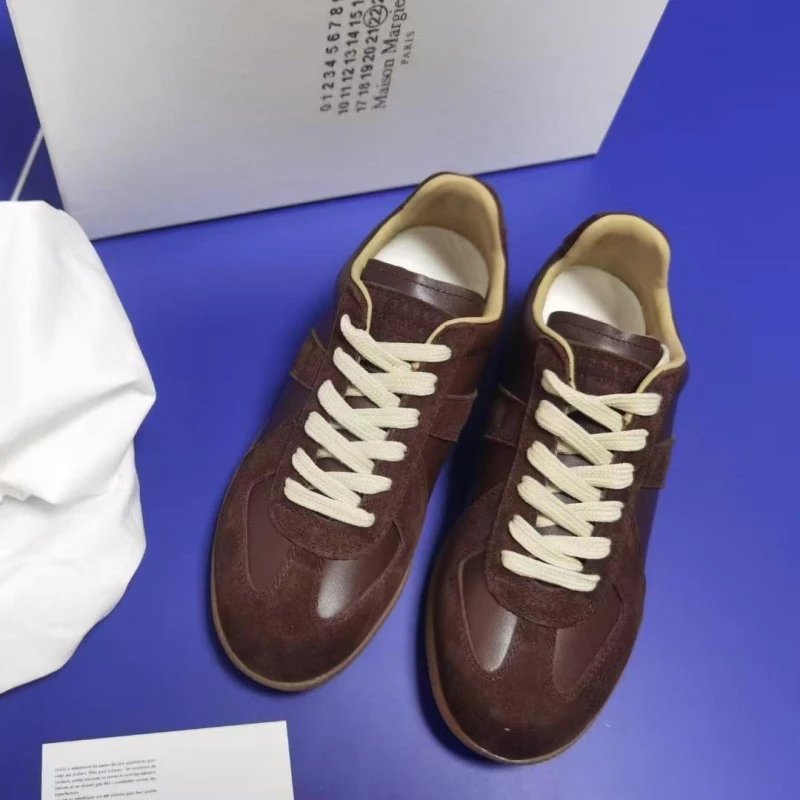 Unbranded Sneakers Low-Top Suede Panel with Gum Sole — 19
