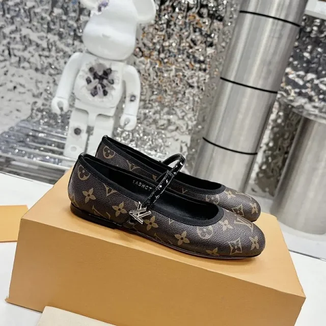 Louis Vuitton Casual Shoes Monogram Denim Mary Jane Ballet Flats product detail image 2