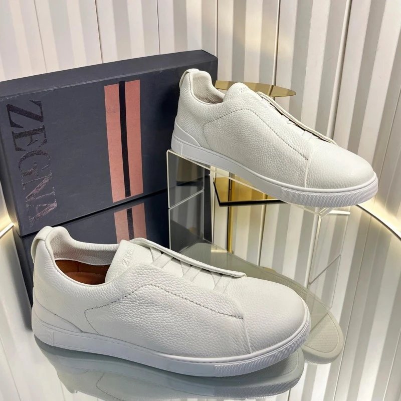 ZEGNA Sneakers Triple Stitch Slip-On — 26