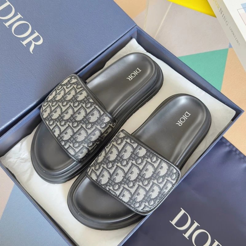 Dior Slippers Oblique Logo Slide — 5