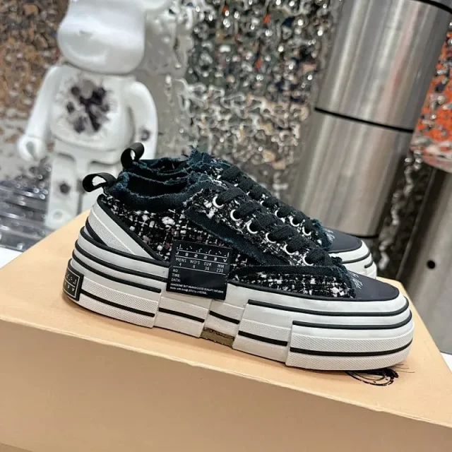Unbranded Sneakers Distressed Frayed Canvas Platform product detail image 8