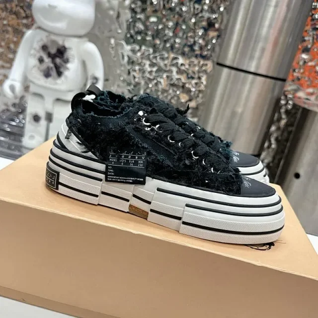 Unbranded Sneakers Distressed Frayed Canvas Platform product detail image 9