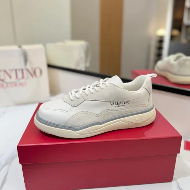 Valentino Garavani Sneakers Low-Top Leather and Suede product detail image 1