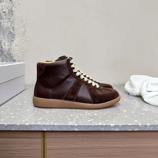 Unbranded Sneakers High-top leather and suede lace-up product detail image 1