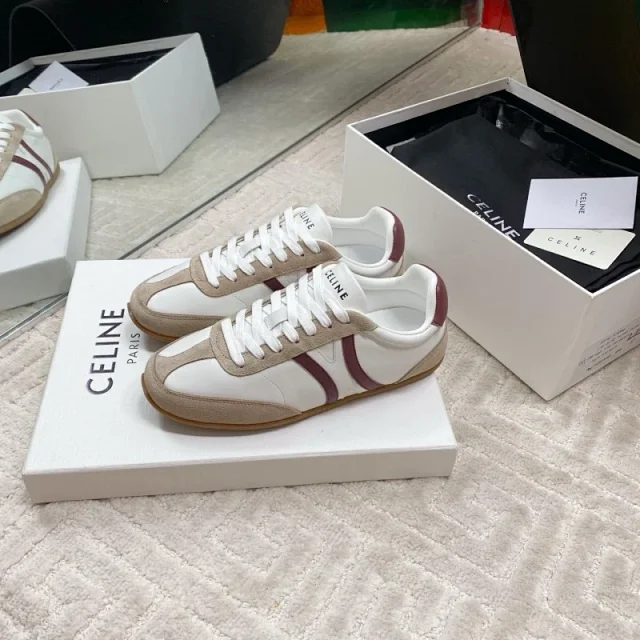 Celine Sneakers Low-top lace-up with contrast side stripes product detail image 2