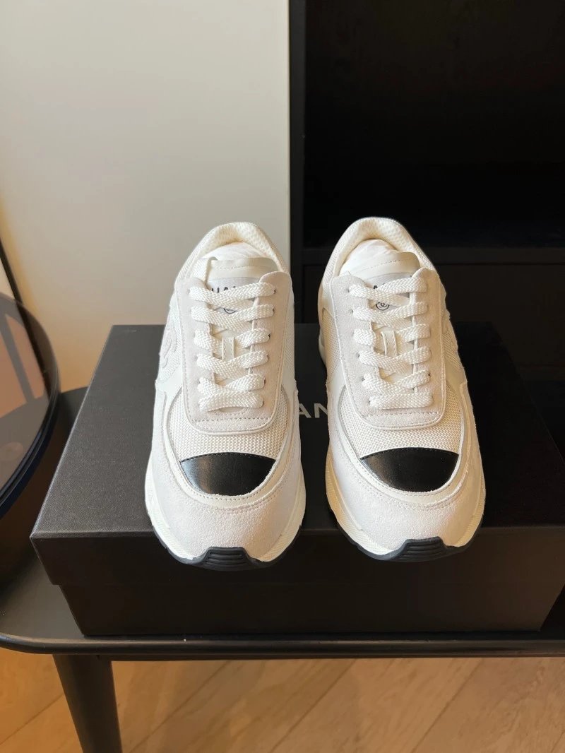 Chanel Runway Sneakers White and Black Sneakers Chunky Sneakers