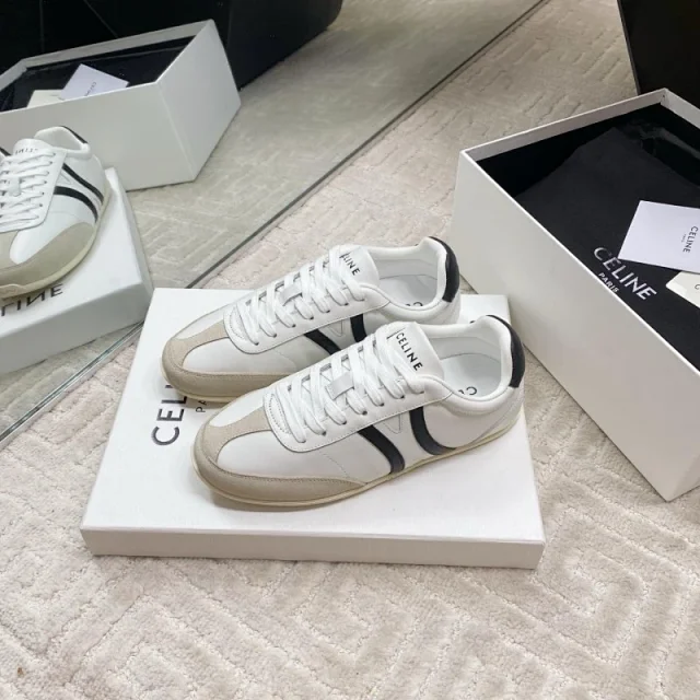 Celine Sneakers Low-top lace-up with contrast side stripes product detail image 3