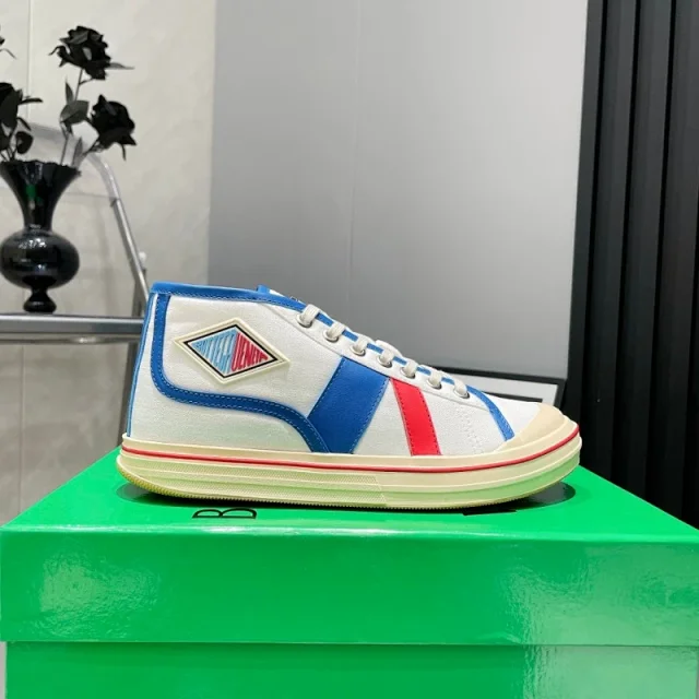 Unbranded Sneakers Low-Top Canvas Lace-Up with Contrast Stripes product detail image 6