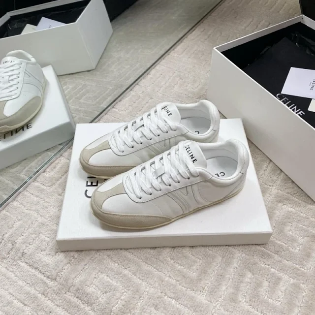 Celine Sneakers Low-top lace-up with contrast side stripes product detail image 4