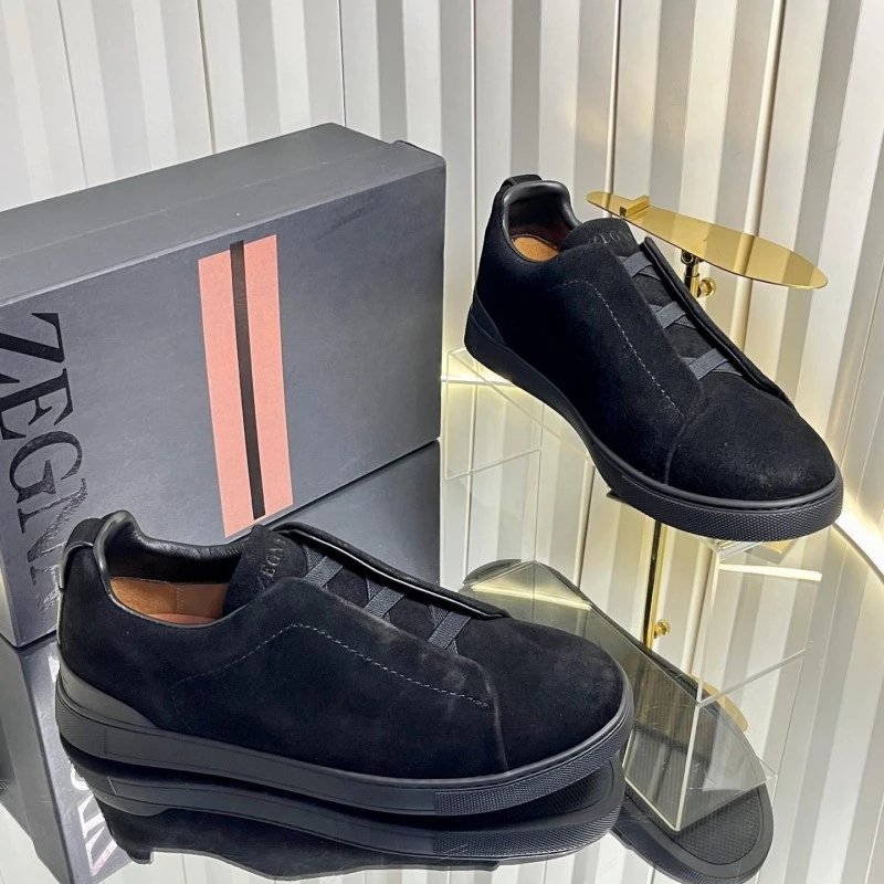 ZEGNA Sneakers Triple Stitch Slip-On — 10