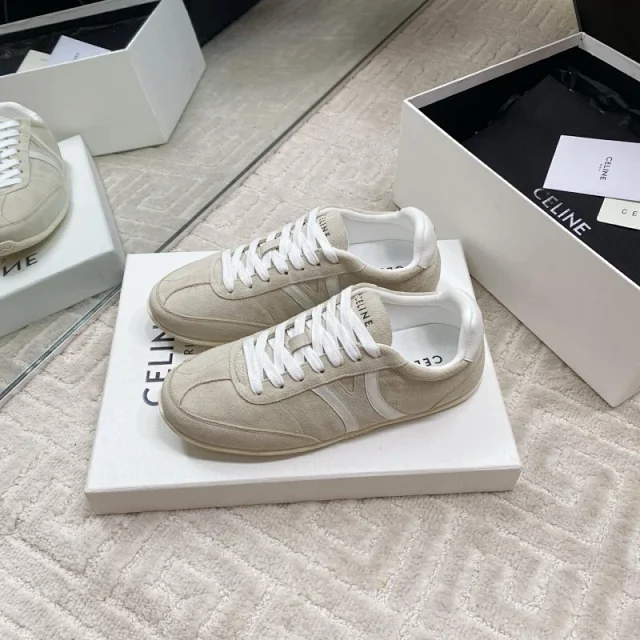 Celine Sneakers Low-top lace-up with contrast side stripes product detail image 9