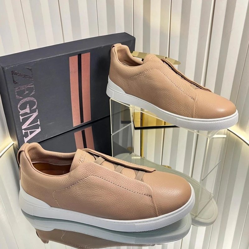 ZEGNA Sneakers Triple Stitch Slip-On — 19