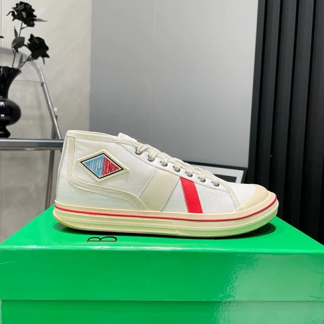 Unbranded Sneakers Low-Top Canvas Lace-Up with Contrast Stripes product detail image 9