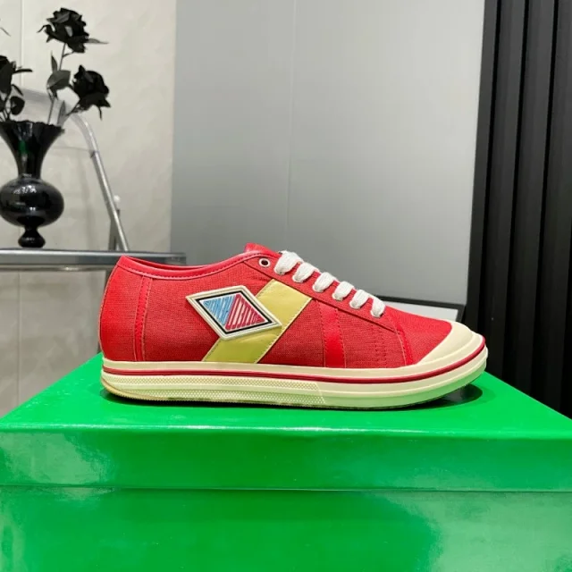 Unbranded Sneakers Low-Top Canvas Lace-Up with Contrast Stripes product detail image 2