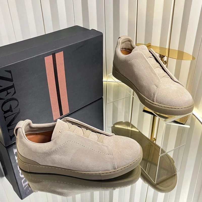 ZEGNA Sneakers Triple Stitch Slip-On — 8