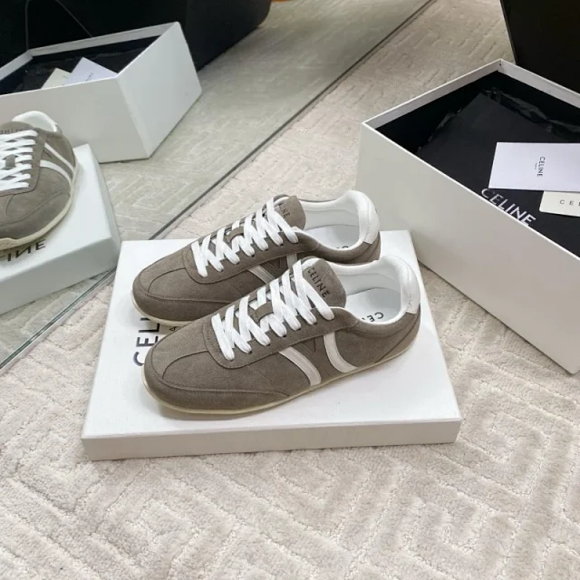 Celine Sneakers Low-top lace-up with contrast side stripes product detail image 8