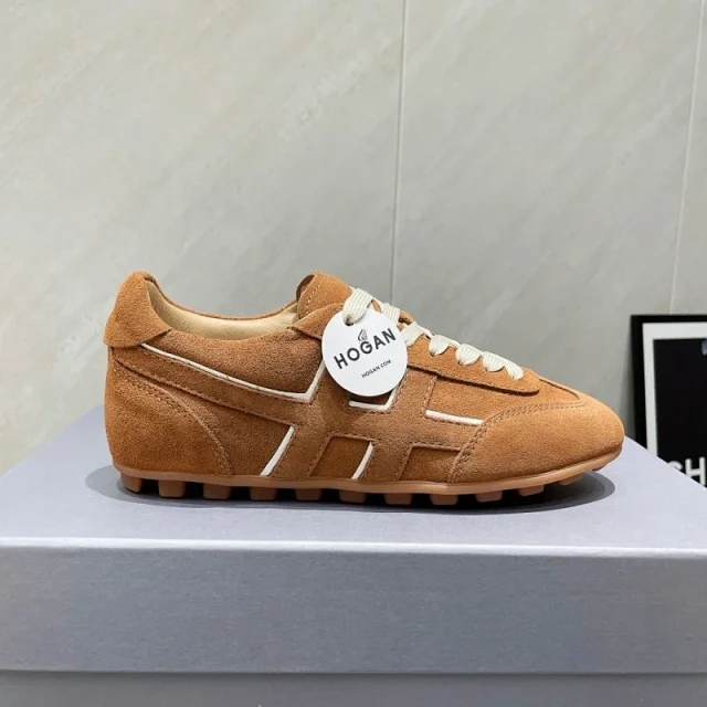 Hogan Sneakers Suede H-logo lace-up product detail image 1