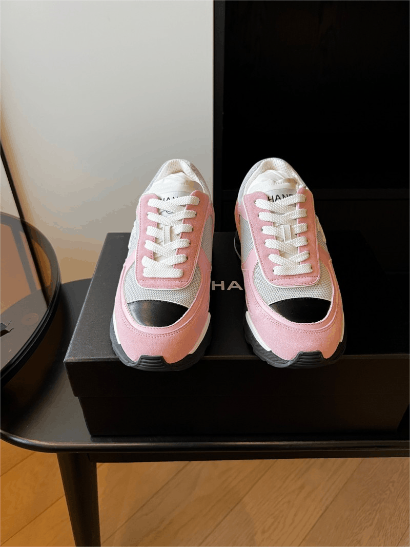 Hans Pink Mesh Casual Sneakers