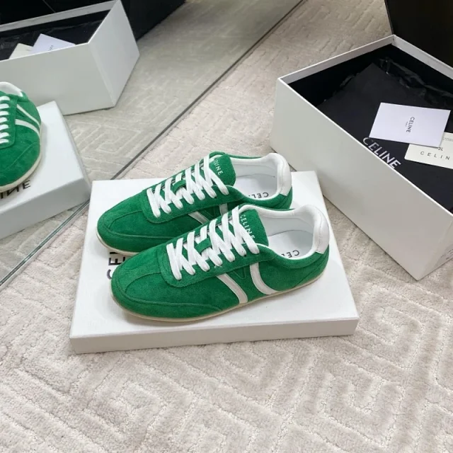 Celine Sneakers Low-top lace-up with contrast side stripes product detail image 6