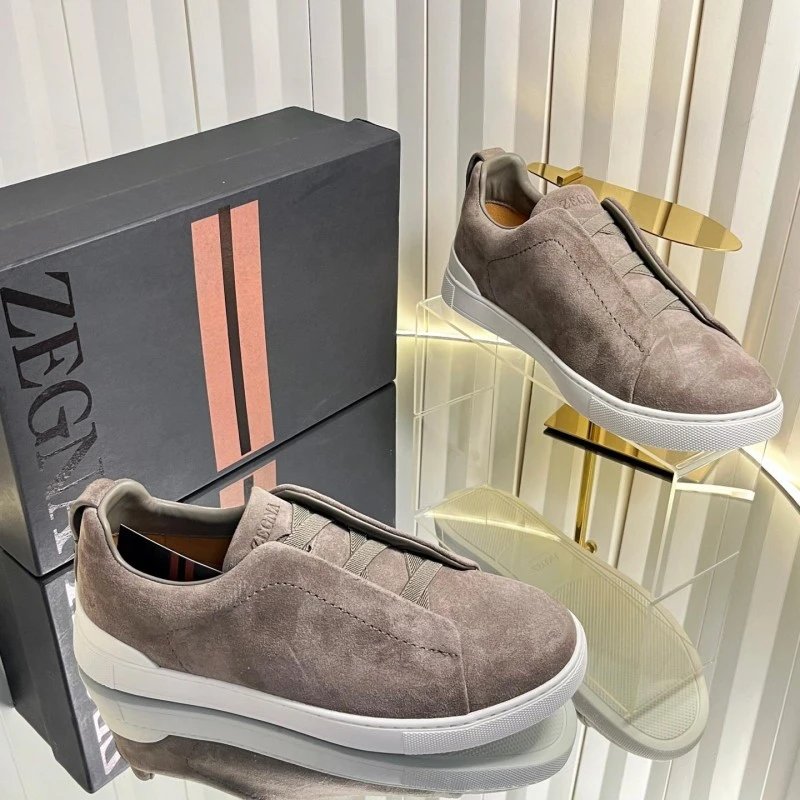 ZEGNA Sneakers Triple Stitch Slip-On — 14