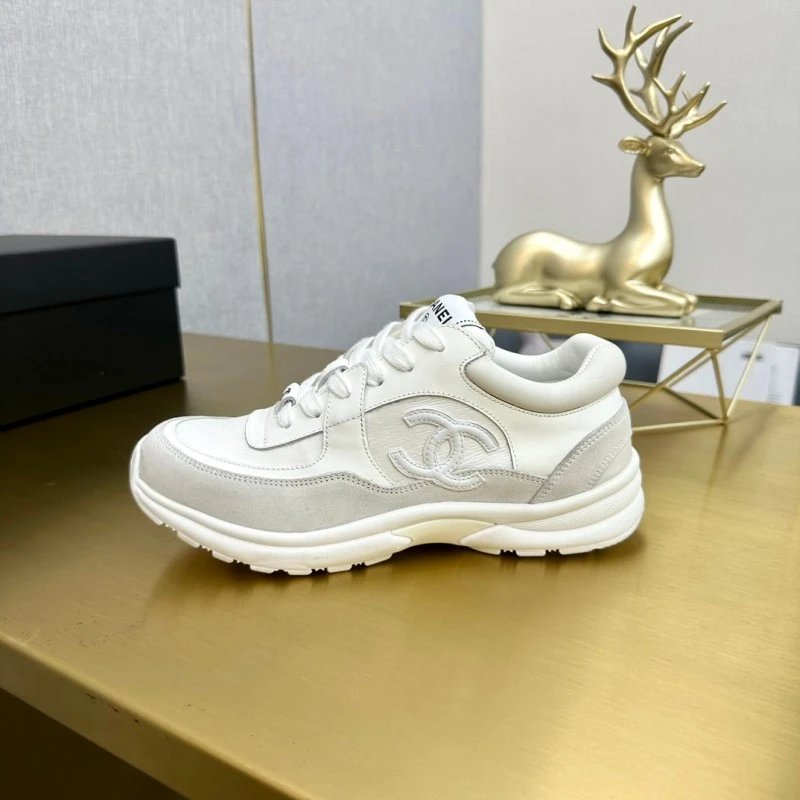Chanel Runway Sneakers White / Gray Sneakers Chunky Sneakers
