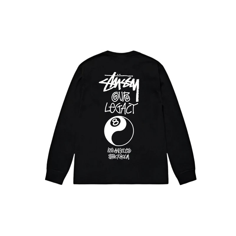 Stussy Black Long Sleeve T-Shirt