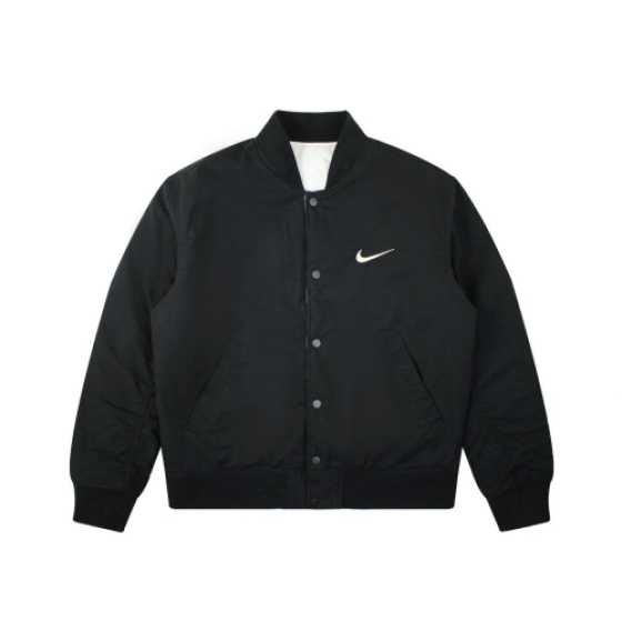 1: 1 Fashion collaboration embroidered logo pilot double-sided jacket jacket