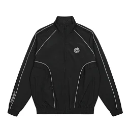 thumbnail for Reflective strip sports trench coat set E2