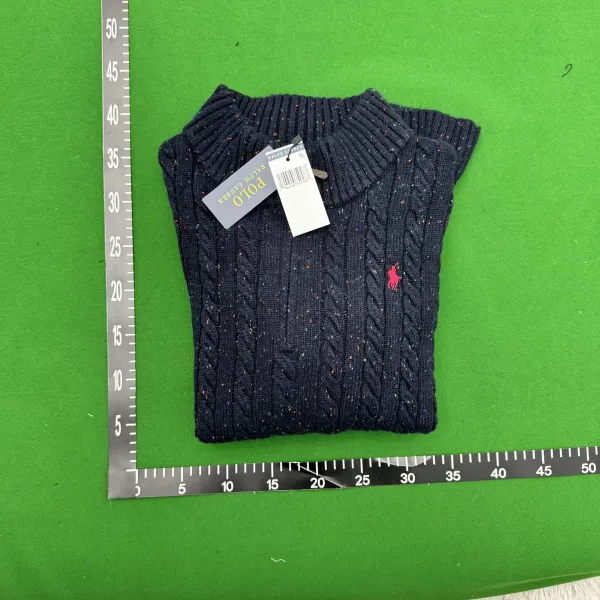 Ralph Lauren Polo Knit Zip-Up Sweater Beige - 13