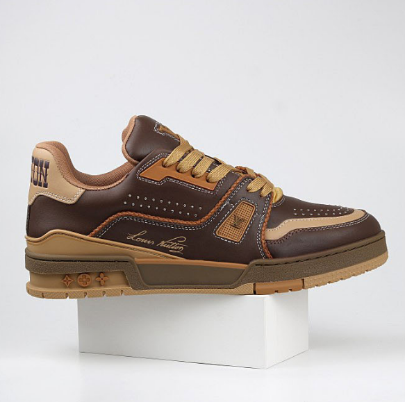 Louis Vuitton LV Trainer Low Brown Tan