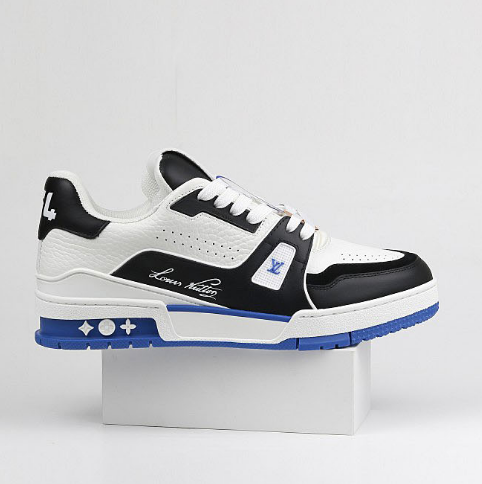 Louis Vuitton LV Trainer Low White Blue Black