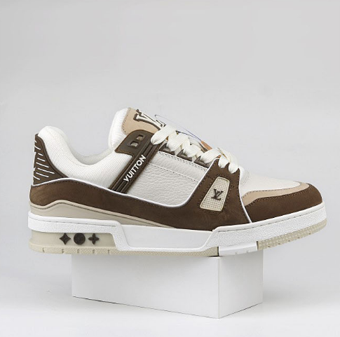 Louis Vuitton LV Trainer Low Brown Chocolate Suede